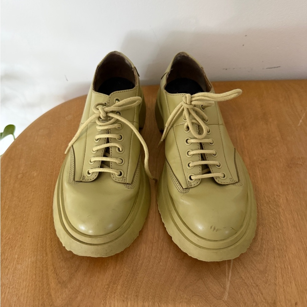 Camper Green Walden Leather Shoes - Picture 4 of 5